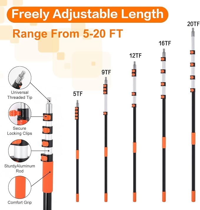 26FT High Reach Duster Cleaning Kit - Image 3