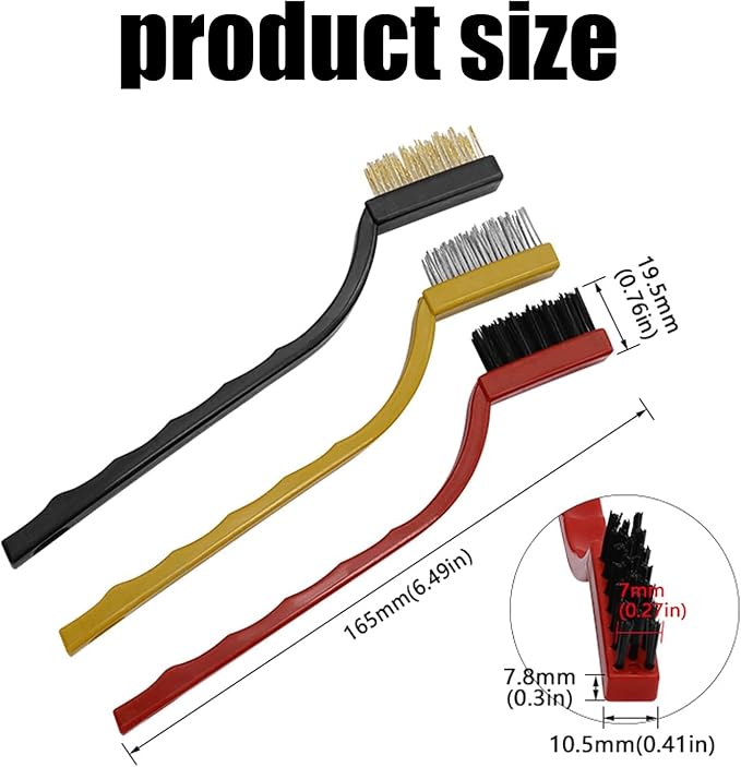 8Pcs Multicolour Kitchen Stove Cleaning Brush+Heavy Duty Scraper Tool Set - Image 2