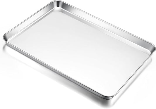 E-far Large Baking Sheet, 20”x14” Stainless Steel Cookie Sheet Pan by E-far