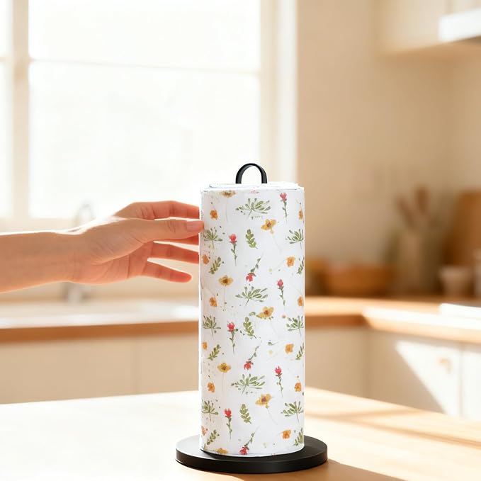 25 Pack Reusable Tissue Paperless Towel Roll Washable Cotton - Image 4