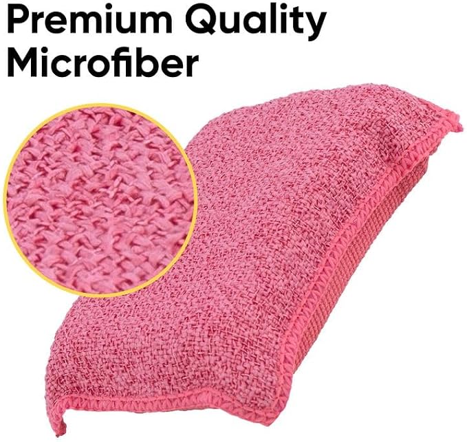 Miracle Microfiber scrubbing Sponges Non-Scratch Sponge Scrubber Heavy Duty - Image 3