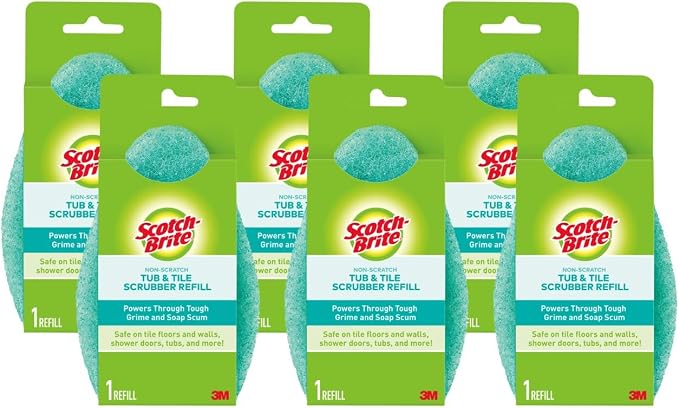 Scotch-Brite Non-Scratch Tub & Tile Scrubber Refill Pads by Scotch-Brite