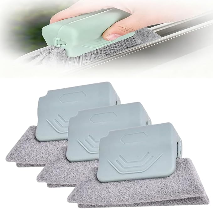 Magic Window Track Cleaner, Window Groove Cleaning Brush Hand-held Magic by Morekfly