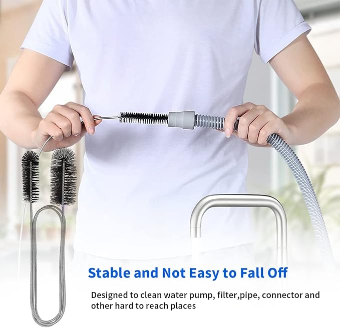 10PCS Flexible Drain Brush Straw Cleaner Brush Set, Pipe Cleaners Brush - Image 3