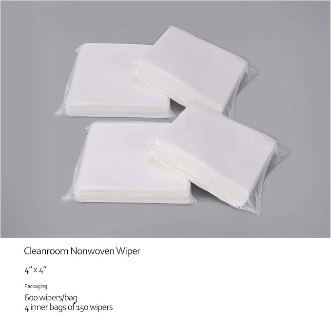 AAwipes Cleanroom Wipes Lint Free Wipes 4" x 4" Cellulose/Polyester Blend - Image 8