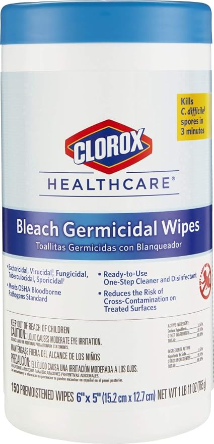 Clorox Healthcare Bleach Germicidal Wipes by Clorox