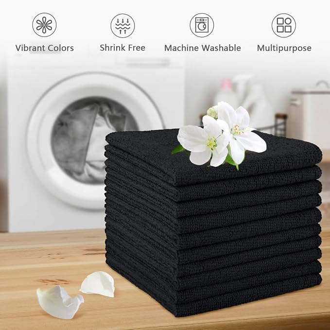 Orighty Washcloths Towels Set 10 Pack, Highly Absorbent and Soft Feel - Image 6