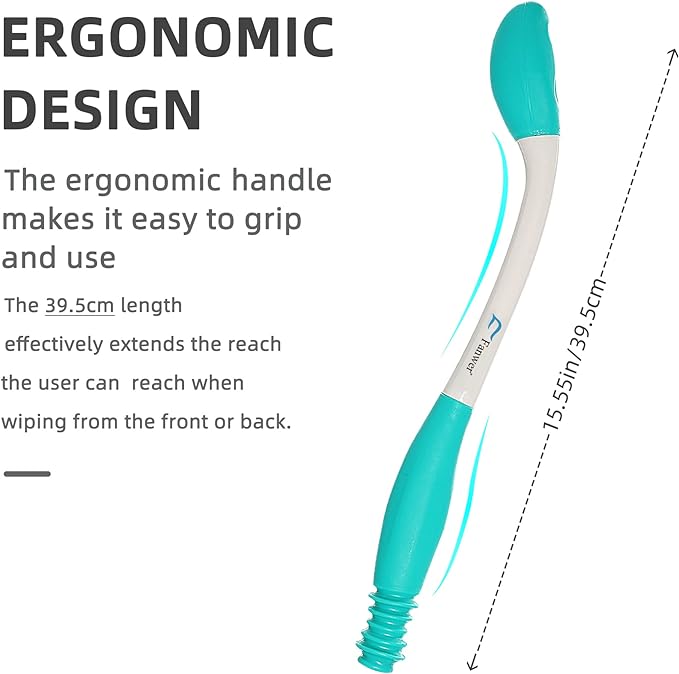 Fanwer Toilet Aids Tools, Long Reach Comfort Wipe, Extends Your Reach Over 15" - Image 4