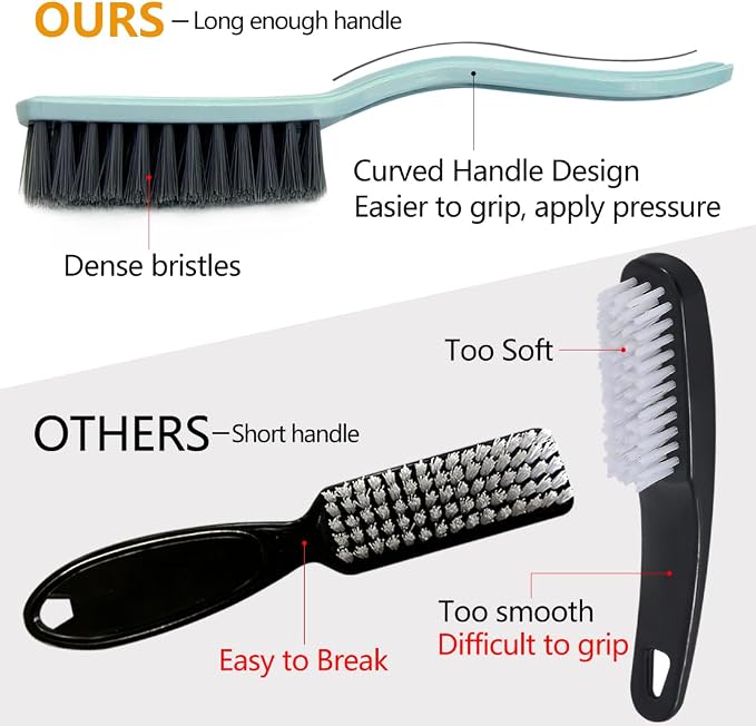 Nail Brush Foot Brush Curved Handle Grip Hand Fingernail Scrub Brush Home - Image 2