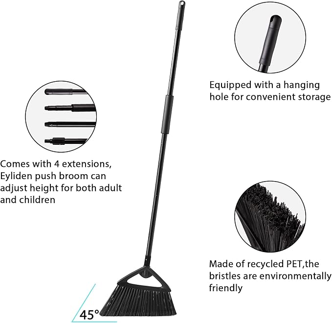 Eyliden Commercial Broom and Dustpan Set, - Image 8