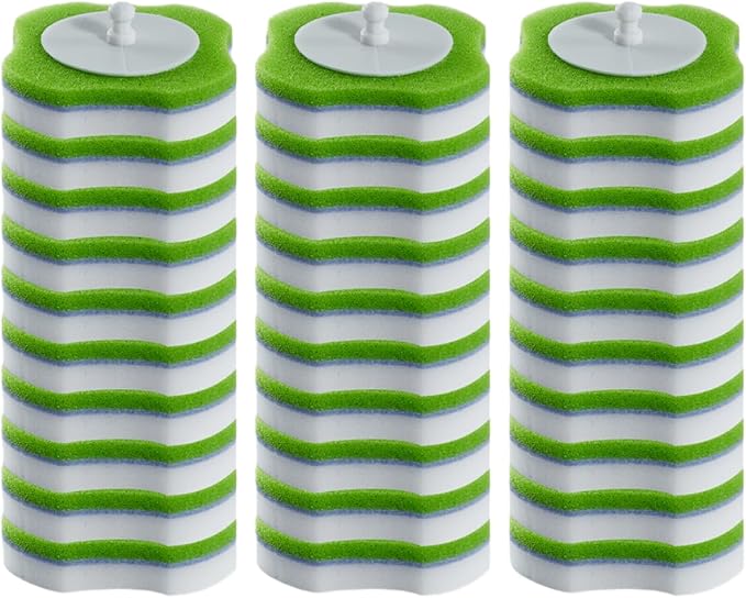 Toilet Bowl Wand Cleaner Refills, Disposable 30 Magic Sponge Eraser Wand Refills by BAISENJIE
