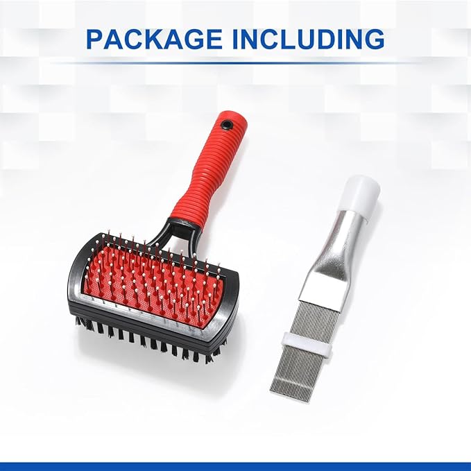 AC Coil Cleaning Brush, Double-Sided Evaporator Coil Cleaner, Fin Comb - Image 7