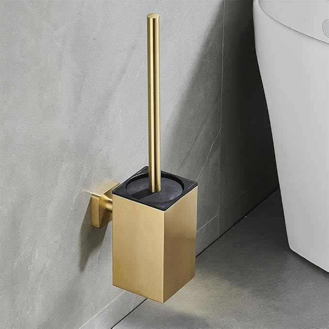 Toilet Bowl Brush and Holder Square, Stainless Steel Square Wall Mounted Toilet - Image 7