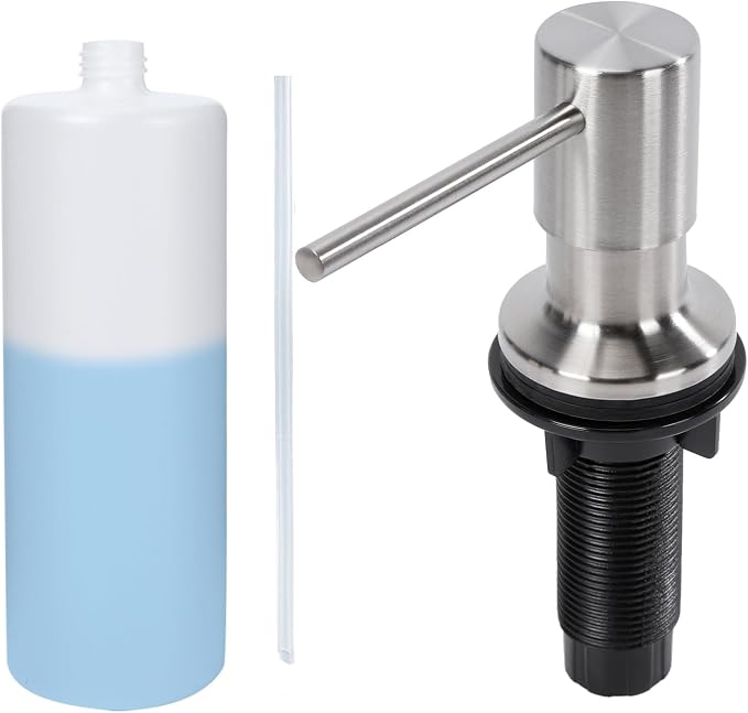 Soap Dispenser for Kitchen Sink Built in Sink Soap Dispenser, Countertop Soap by rigicko