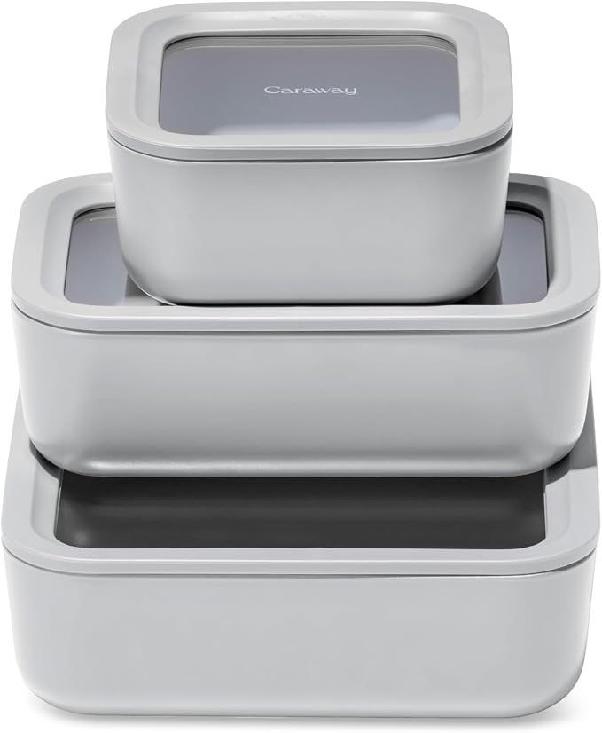 Caraway 3pc Glass Food Storage Set by Caraway