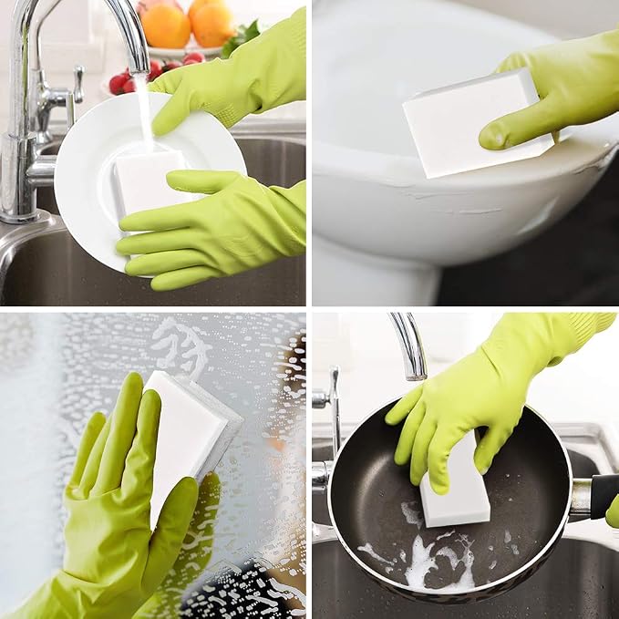 100 Pack Magic Sponge Eraser Extra Thick and Long Lasting Melamine Cleaning - Image 5