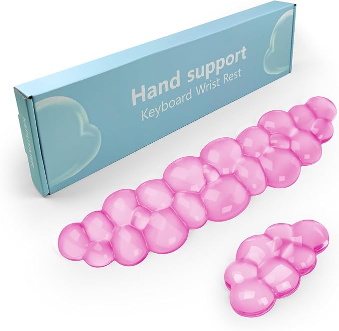 Gel Cloud Keyboard and Mouse Wrist Rest, Cute Wrist Support and Arm Support by KEPUTAIER