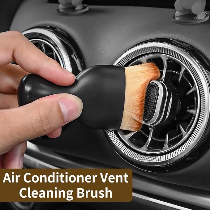 Car Interior Cleaning Brush Set, Air Vents, Screens & Leather – Scratch-Free - Image 2