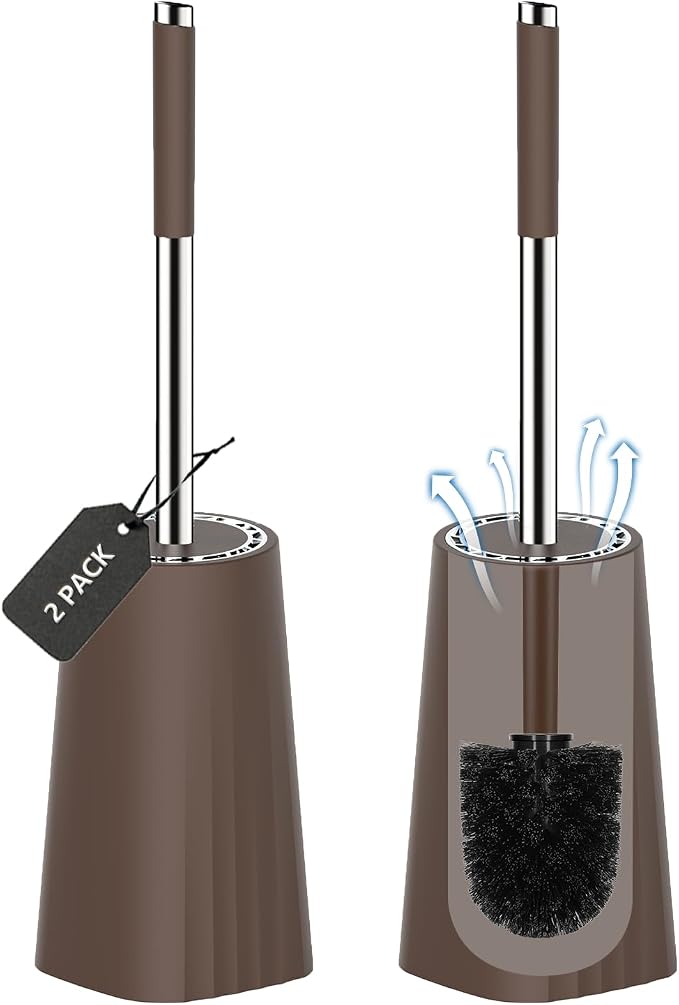 SetSail Toilet Brush, Compact Size Toilet Bowl Brush and Holder Toilet Brushes by SetSail