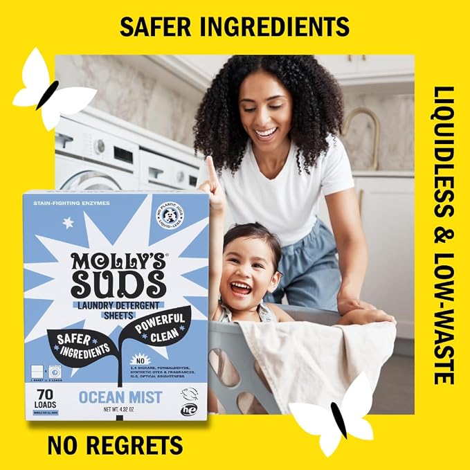 Molly’s Suds Laundry Detergent Sheets | Gentle on Sensitive Skin, Powerful - Image 4