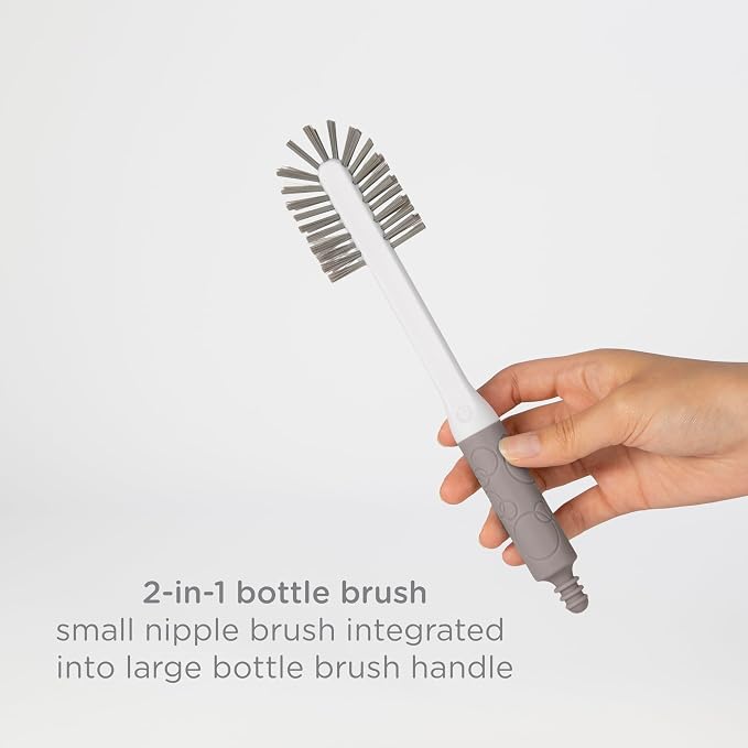 Ubbi On-The-Go Drying Rack and Brush Set, includes Travel Case and Bottle Brush - Image 5