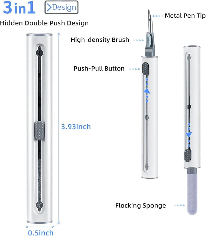 2Pcs Earbud Cleaning kit， Multi-Function Cleaning Pen - Image 2
