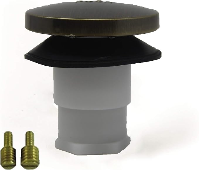 Universal Toe Touch Bath Tub/Bathtub Drain Stopper Includes 3/8" and 5/16" by PermaFLOW