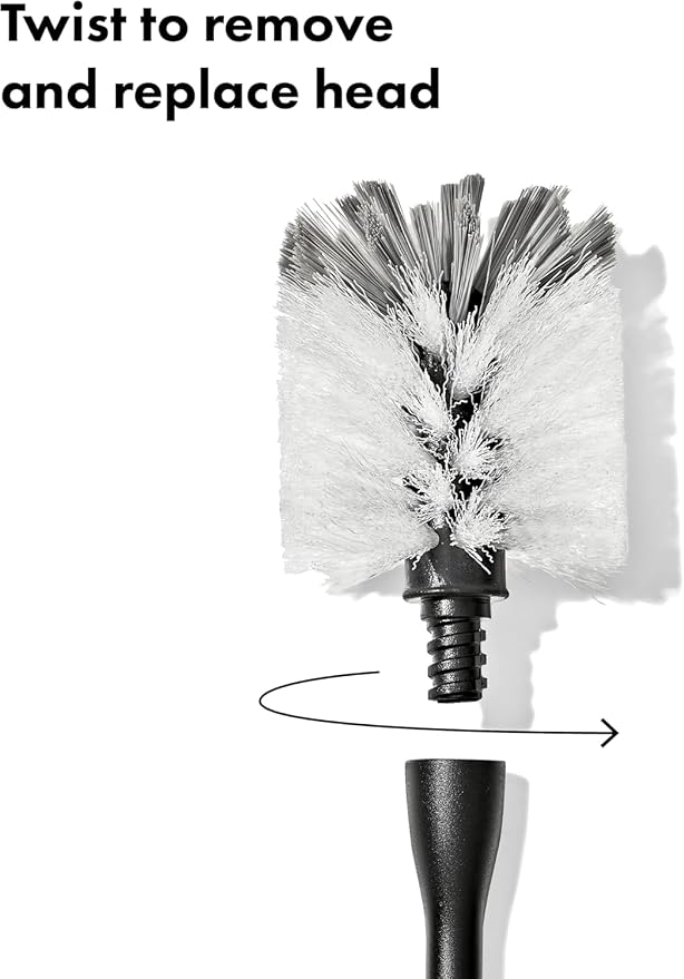 OXO Steel Bottle Brush with Replaceable Head, 2 Pack - Image 5