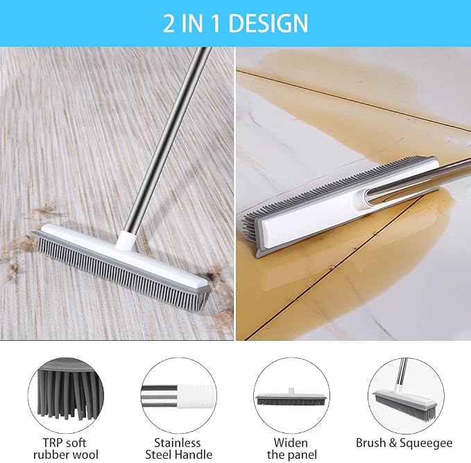 Push Broom Pet Hair Removal Broom - Image 2