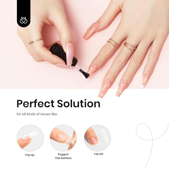 beetles Gel Polish 2Pcs 15ml Nail Glue Kit - Image 7