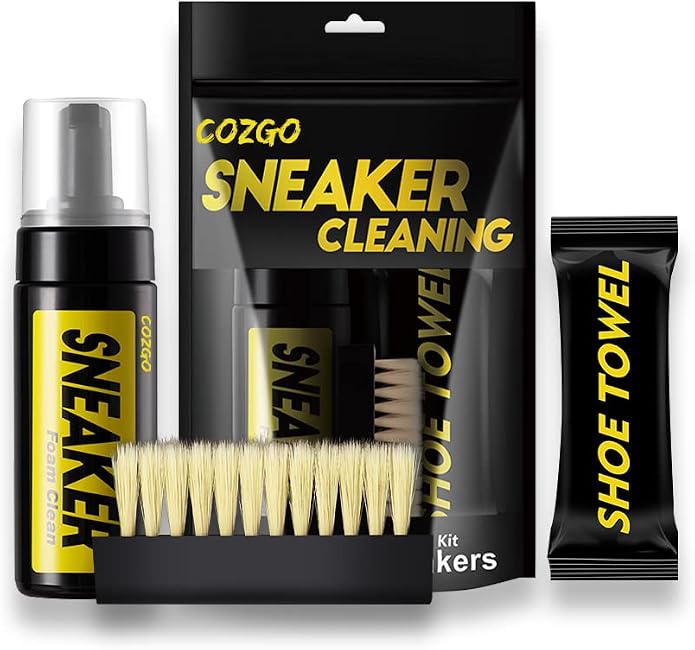COZGO Shoe Cleaner Kit for Sneaker, Water-Free Foam Sneaker Cleaner 5.3Oz by COZGO