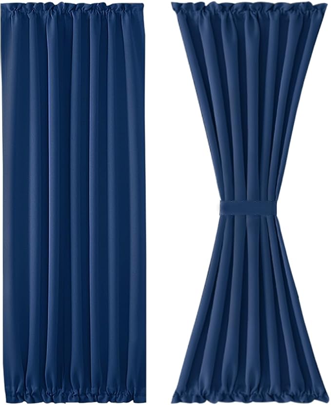DWCN French Door Curtains – Rod Pocket Thermal Blackout Curtain - Image 7