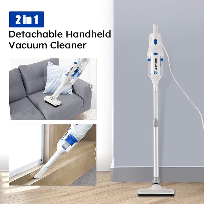 Vacmaster Corded Stick Vacuum Cleaner 2 in 1 Ultra-Lightweight 14Kpa Power - Image 6
