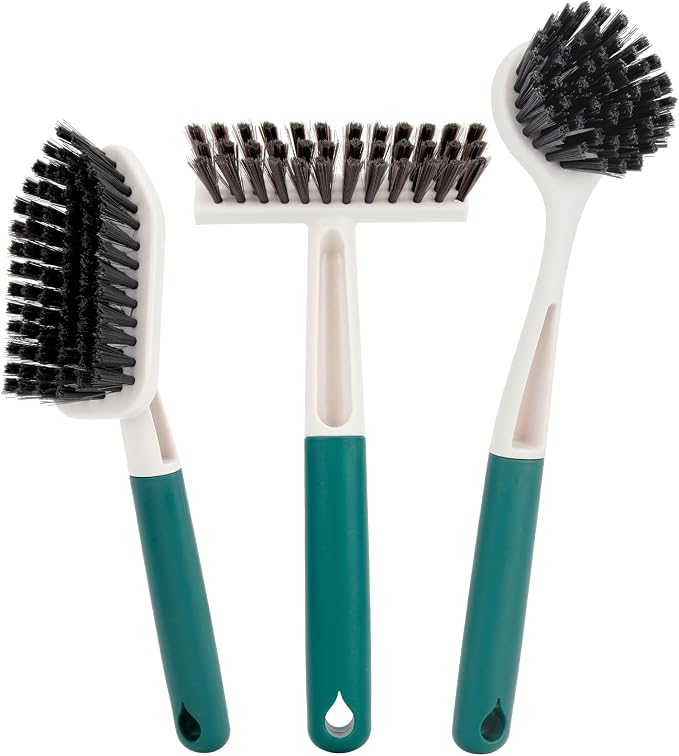 Xicennego 3 Pack Kitchen Cleaning Brush Set, 1 Pot and Dish Cleaning Brush by Xicennego
