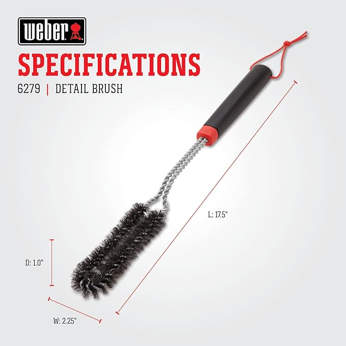 Weber 18" Detail Brush – Precision Long‑Reach Grill Cleaning Brush - Image 3