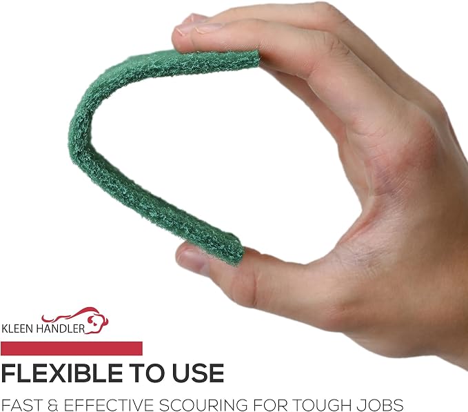 Kleen Handler Green Medium Duty Cleaning Pads - Image 8