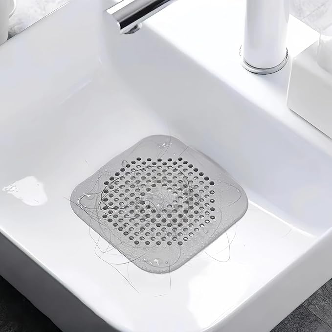 2-piece Anti Clogging Drain clamp Set, Silicone Shower Drain Cover - Image 5