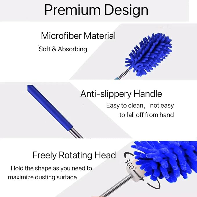 Microfiber Duster for Cleaning, Small Dusters for Cleaning Office Car Computer - Image 3