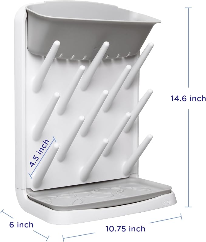 Ubbi Vertical Baby Bottle Drying Rack, Space Saving Countertop Drying Rack Baby - Image 2