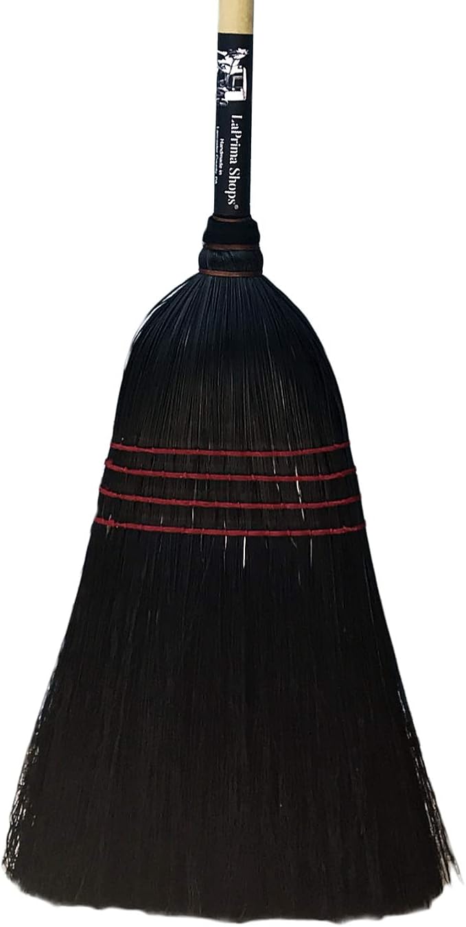 LaPrima Shops Authentic Amish Hand Made All Broomcorn Broom - Image 2