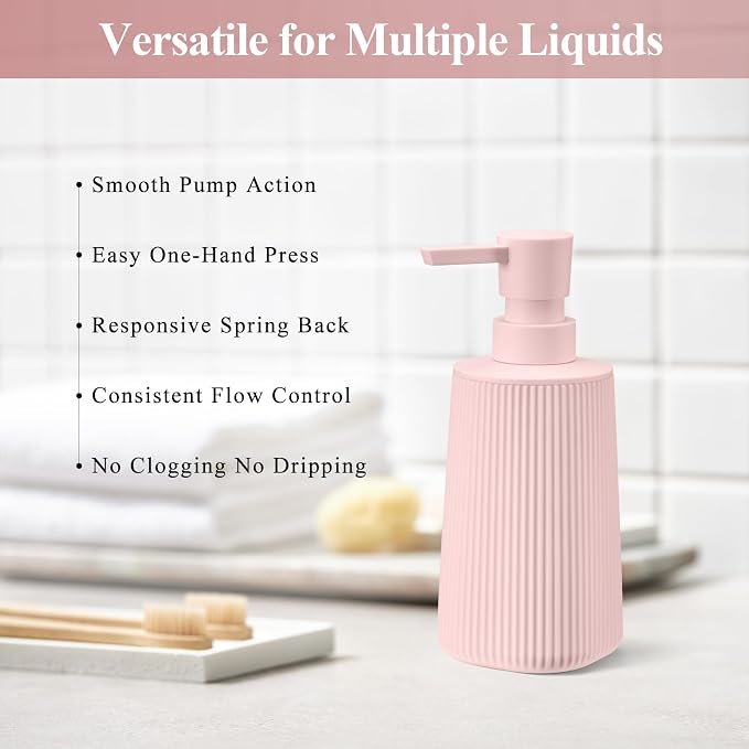 Pink 2 Pack Hand Soap Dispensers - Image 4