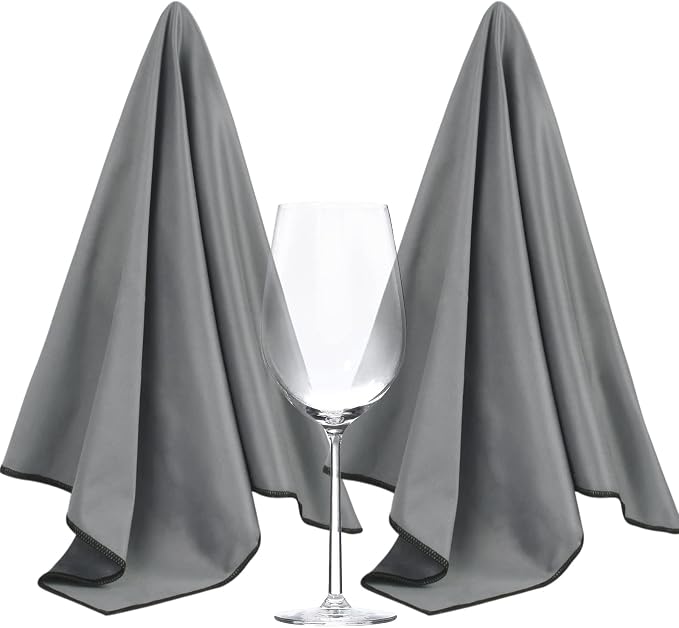 SINLAND Microfiber Glass Polishing Cloths Large Size Thick Lintless Drying by SINLAND