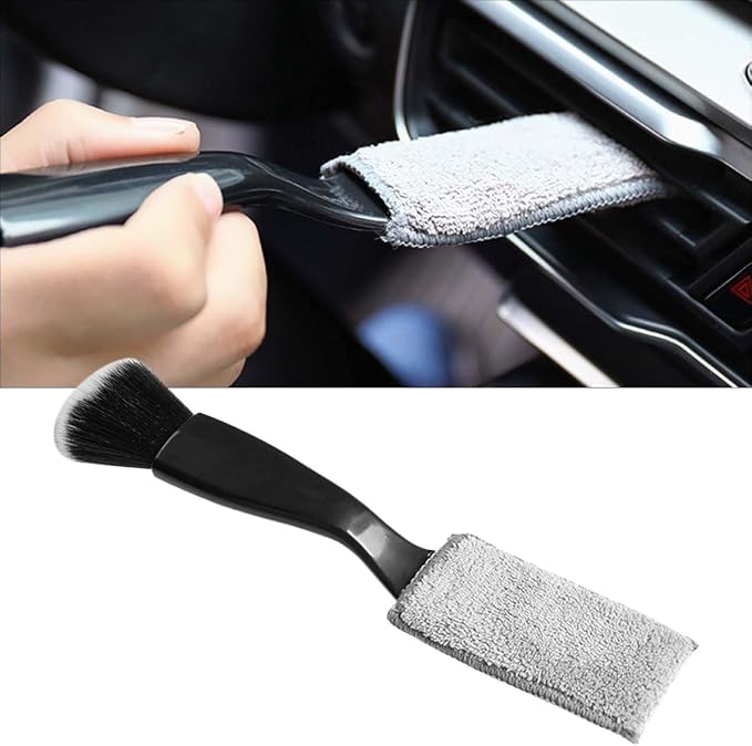 Car Double Head Clean Brush, 2 in 1 Duster by KITUREK