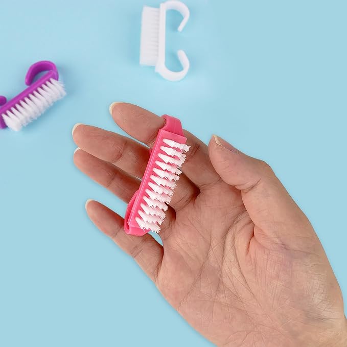 Travel Size Handle Grip Nail Brushes, 24 Pack Nail Cleaning Brushes, Hand Scrub - Image 4