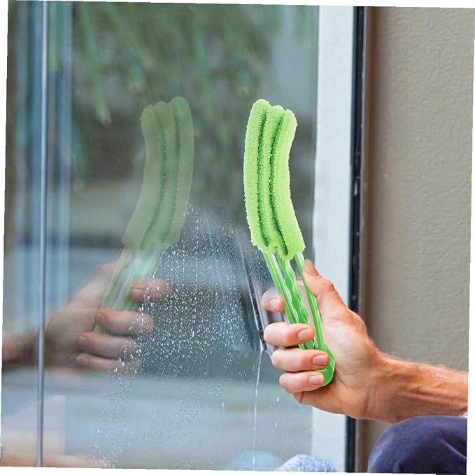 Window Cleaning Brush Set 2pcs 7-Finger 3-Finger Handheld Blinds Cleaning - Image 5