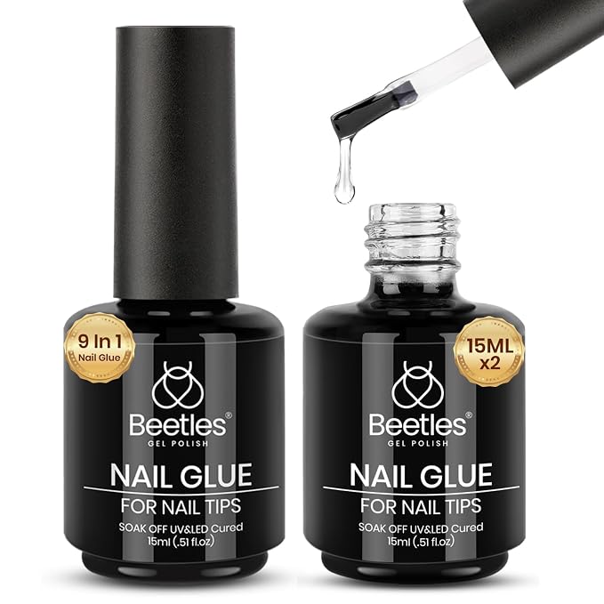 beetles Gel Polish 9 In 1 Gel Nail Glue by beetlesGelPolish