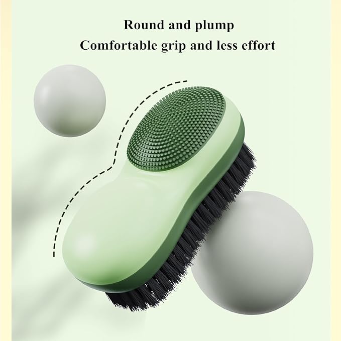 Two-Sided Laundry Stain Remover Brush, Soft Bristle - Image 3