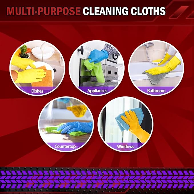 AIDEA Microfiber Cleaning Cloth 150 Pack, Microfiber Towels - Image 7