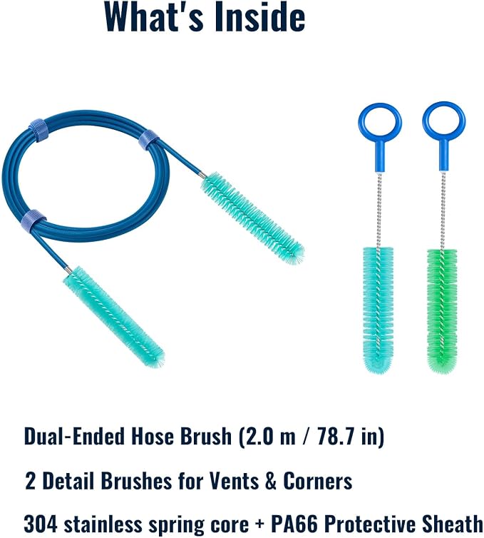 CPAP Hose Cleaner Brush – 78.7" Dual-Ended CPAP Hose Brush - Image 2