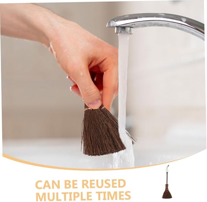 Happyyami 2pcs Mini Broom for Pet Hair Carpet Sweeper Brush Boys and Girls Mop - Image 7